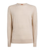 Beige Extrafine Merino Wool Sweater