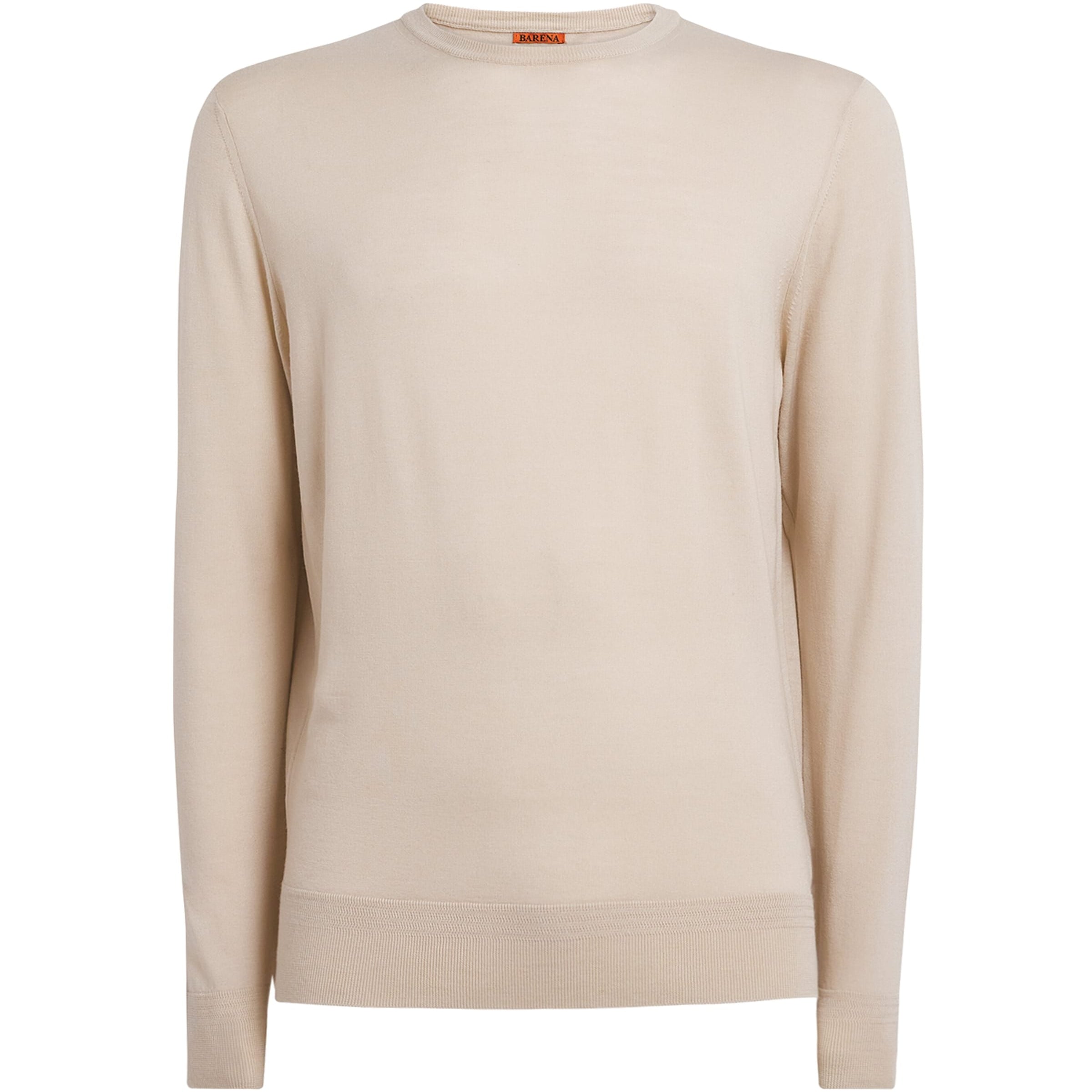 Beige Extrafine Merino Wool Sweater