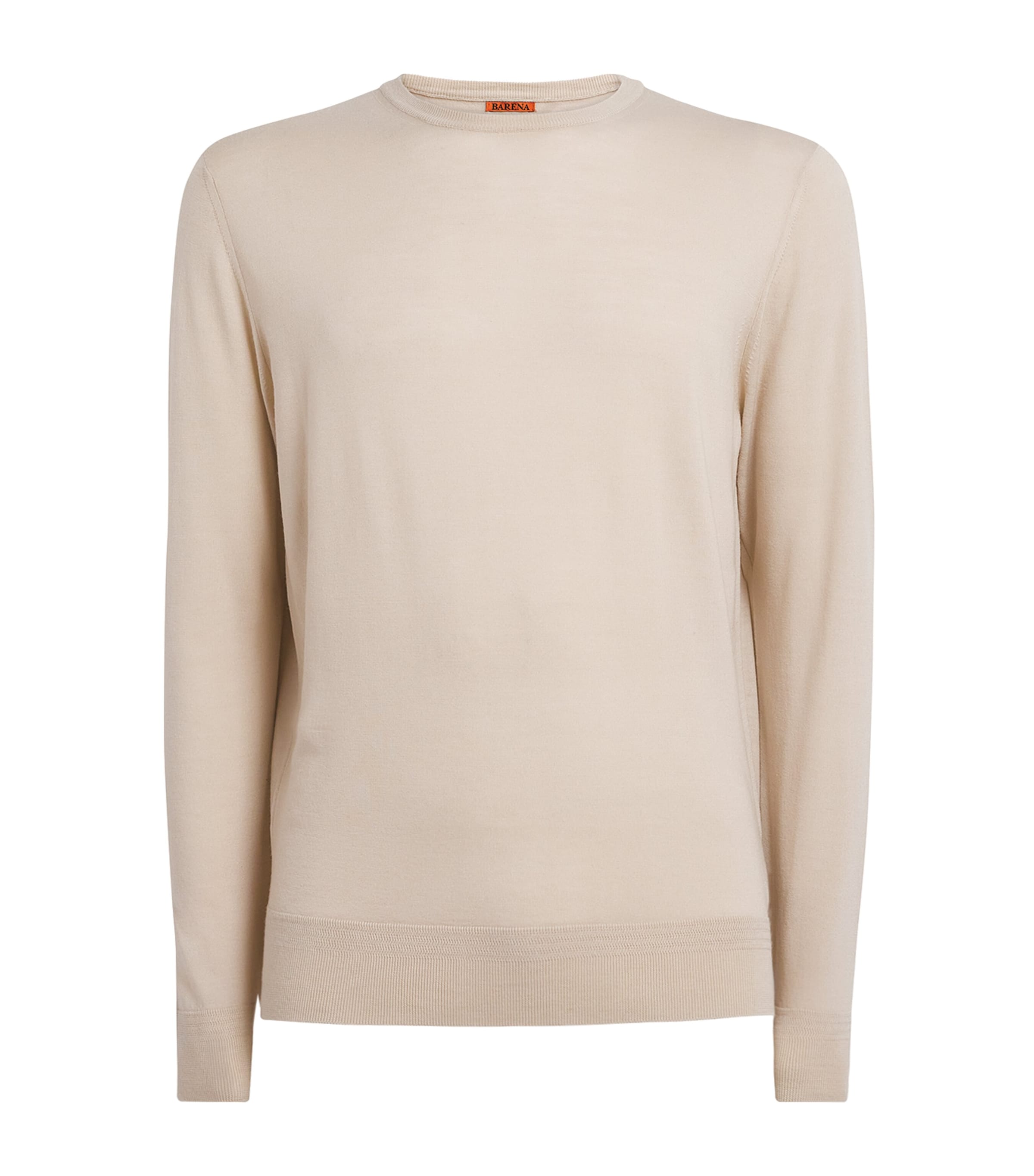 Beige Extrafine Merino Wool Sweater