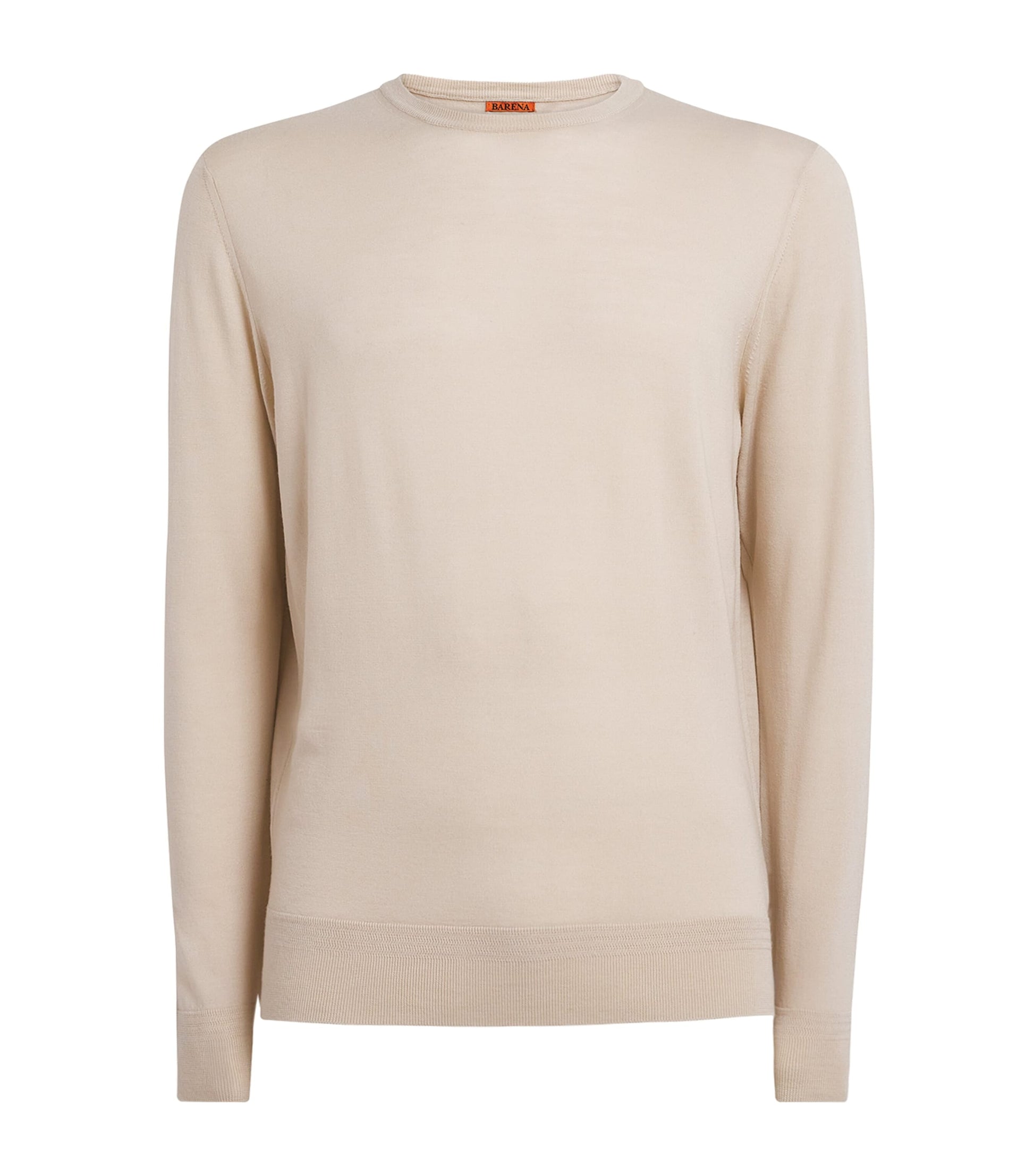 Beige Extrafine Merino Wool Sweater