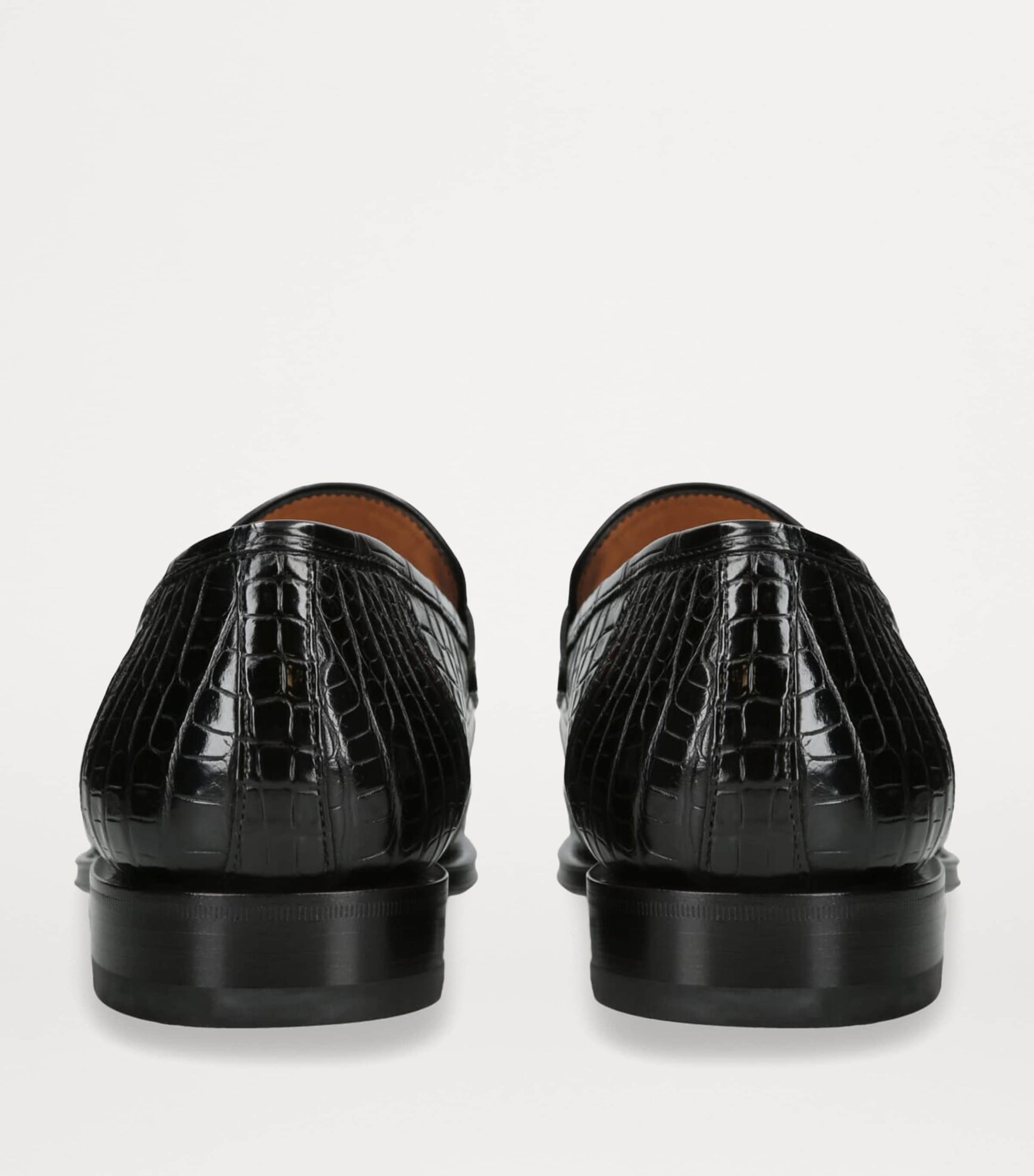 Crocodile Skin Duke Penny Loafers