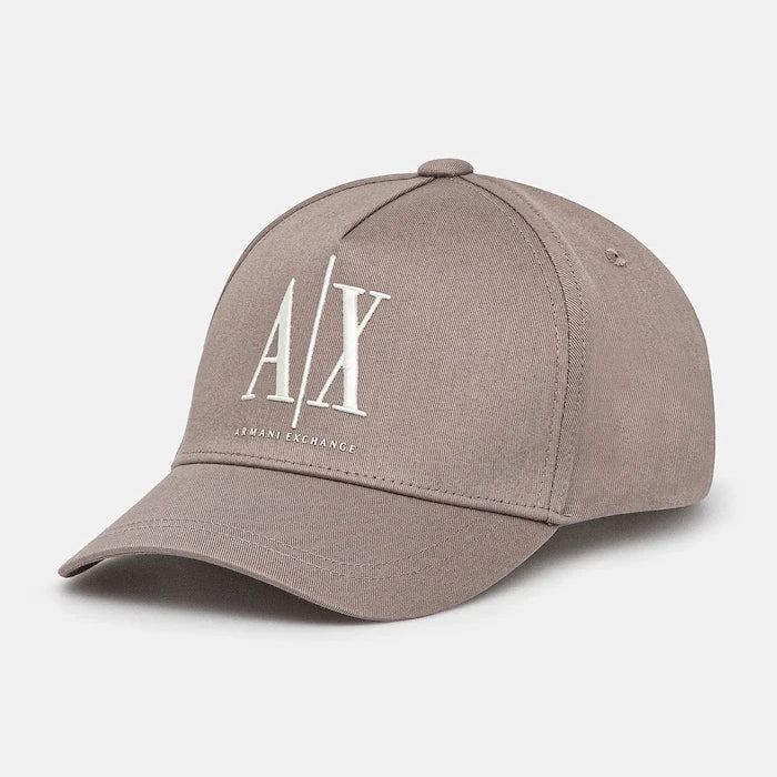 Памучна шапка с козирка Armani Exchange