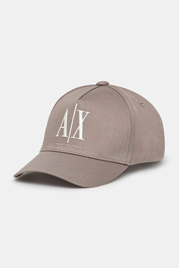 Памучна шапка с козирка Armani Exchange