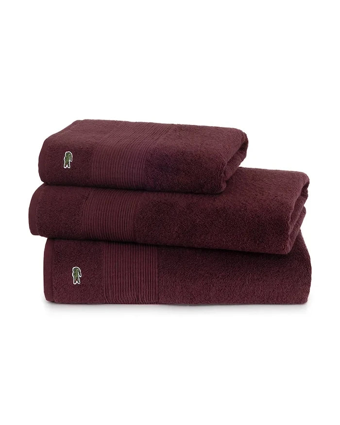 Lacoste L LECROCO Bordeaux Pamuk Havlu 70 x 140 cm