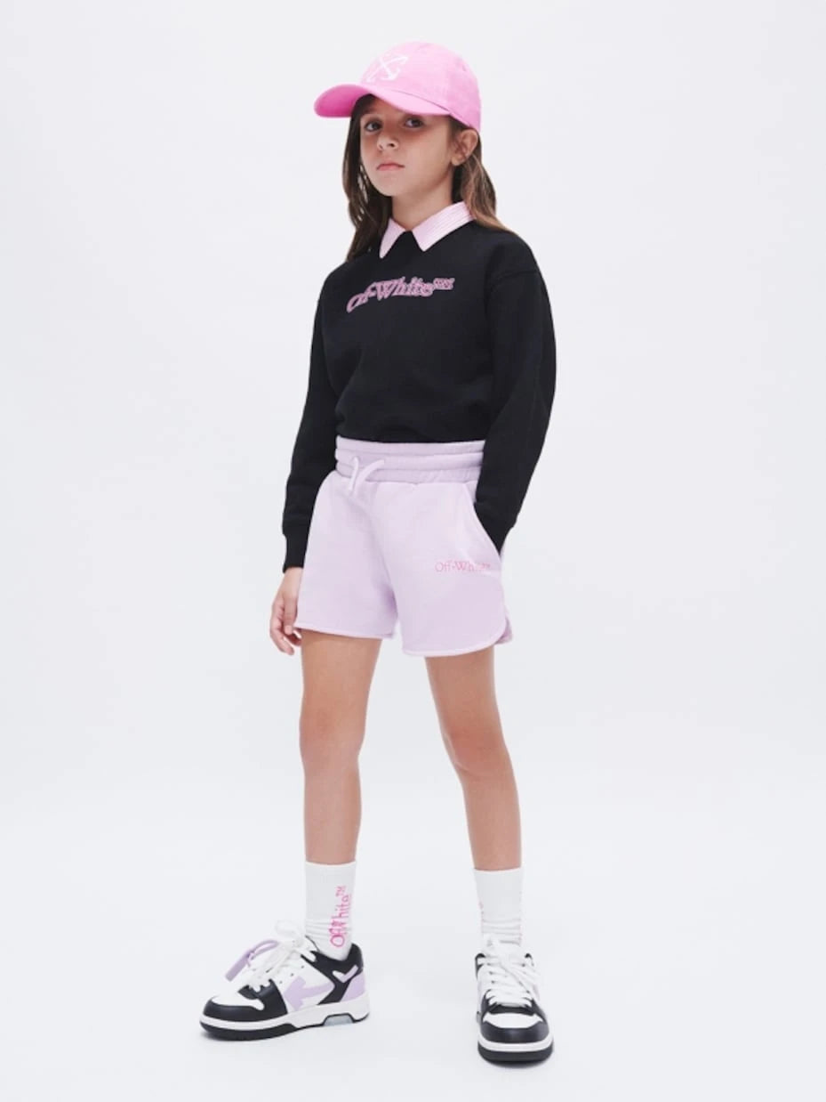 Off-White Kids - Big Bookish cotton shorts