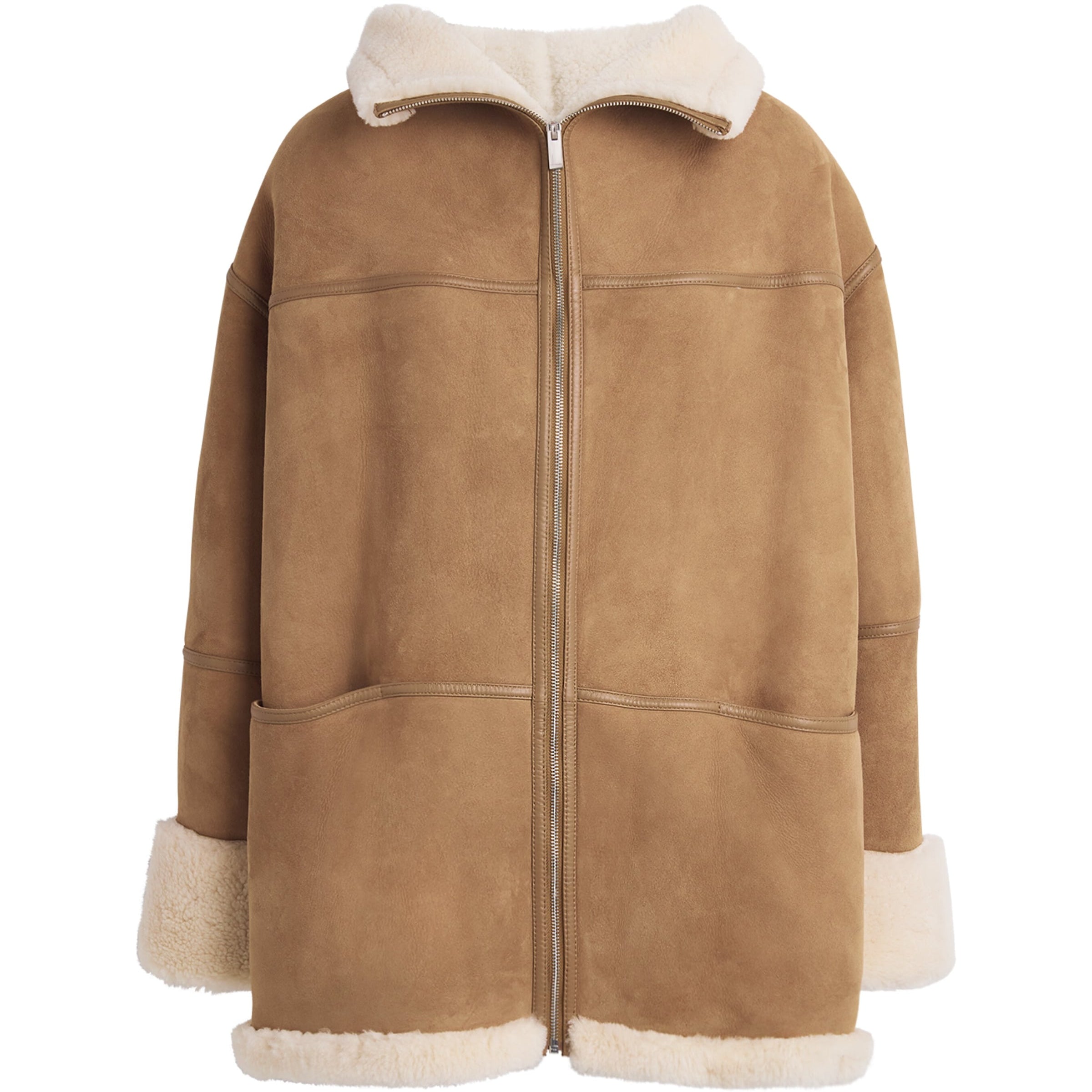 Shearling Signature Jacket 091 BISCUIT