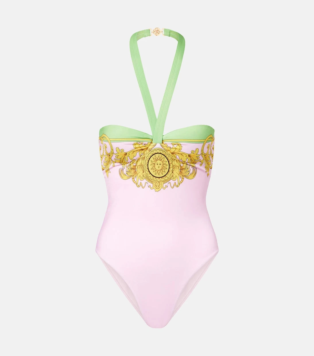 Versace - Printed halterneck swimsuit