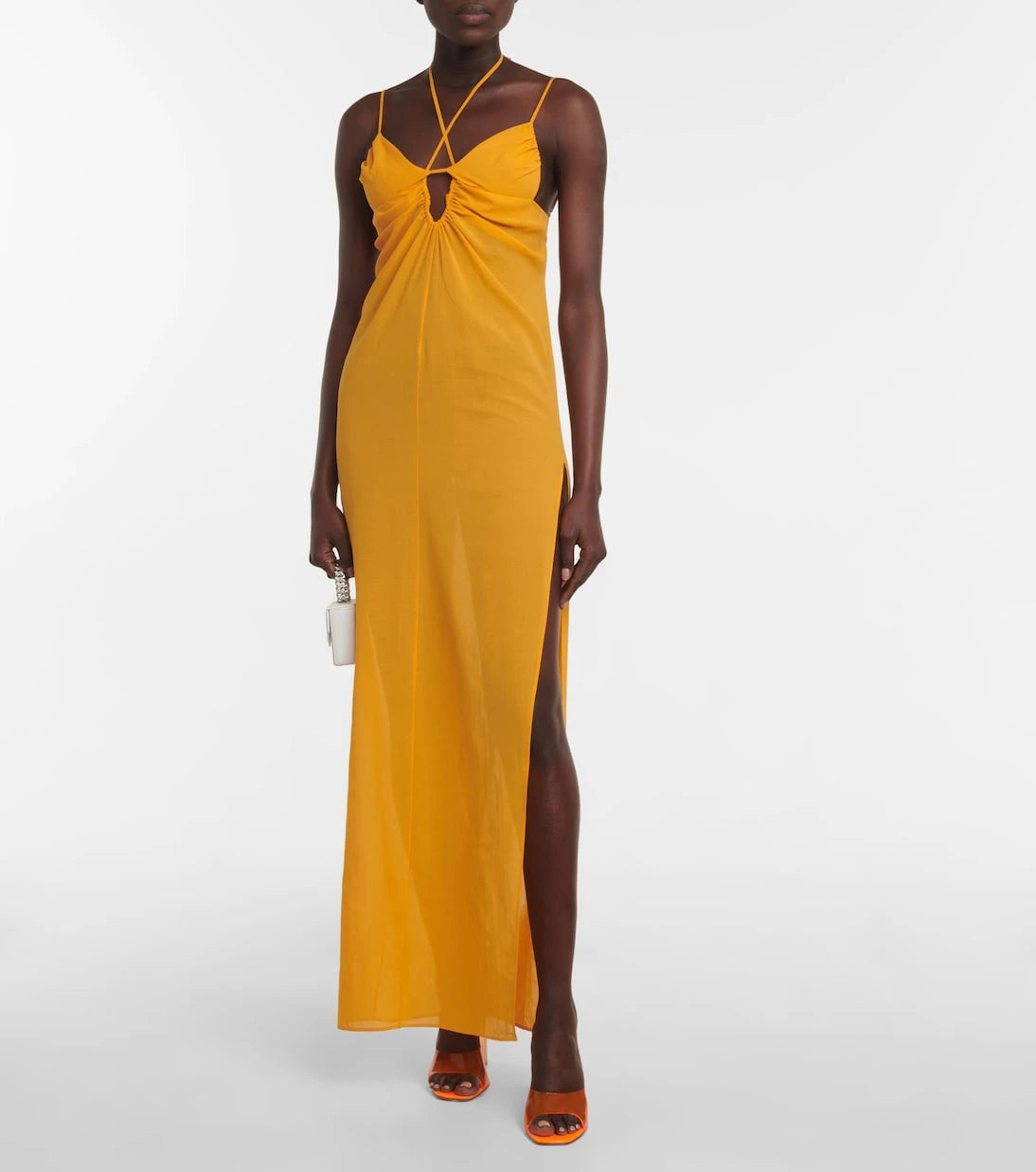 Nensi Dojaka - Cutout halterneck maxi dress