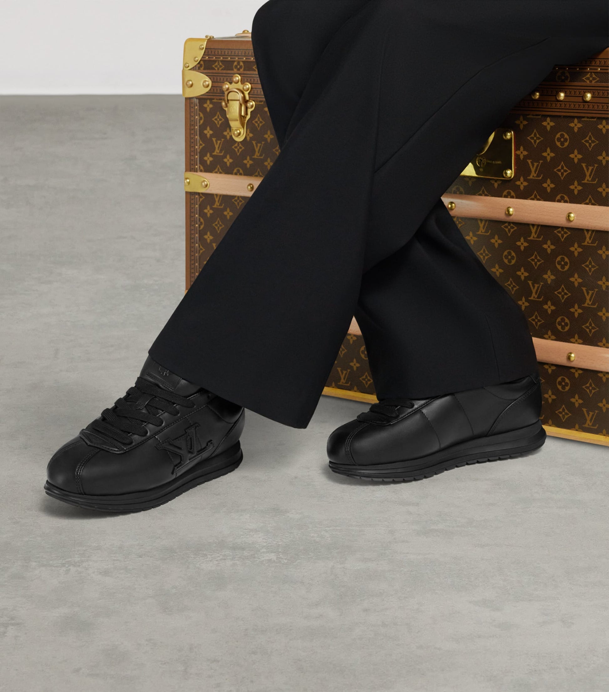 LOUIS VUITTON Leather Buttersoft Low-Top Sneakers