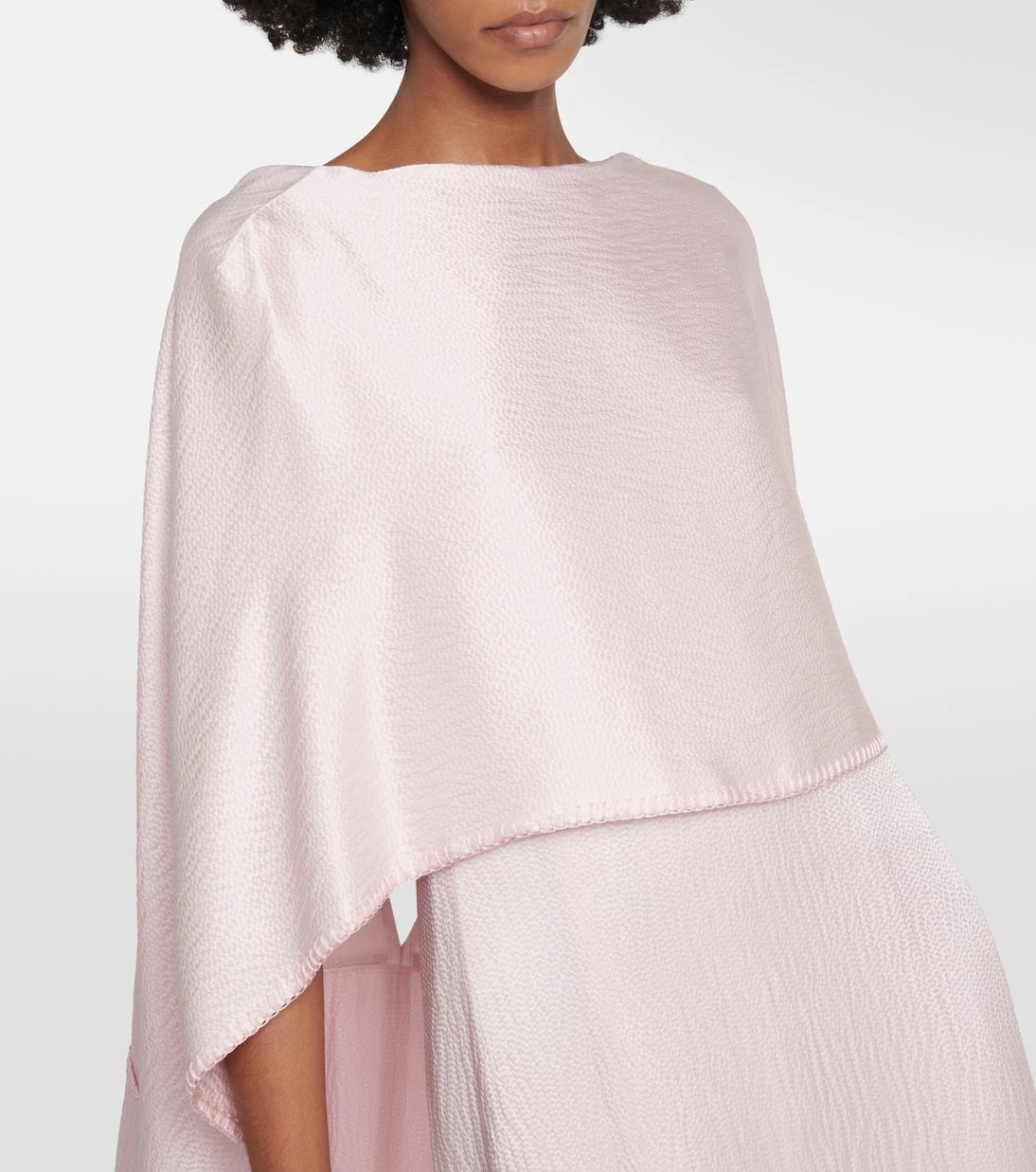 Gabriela Hearst - Caped silk satin gown