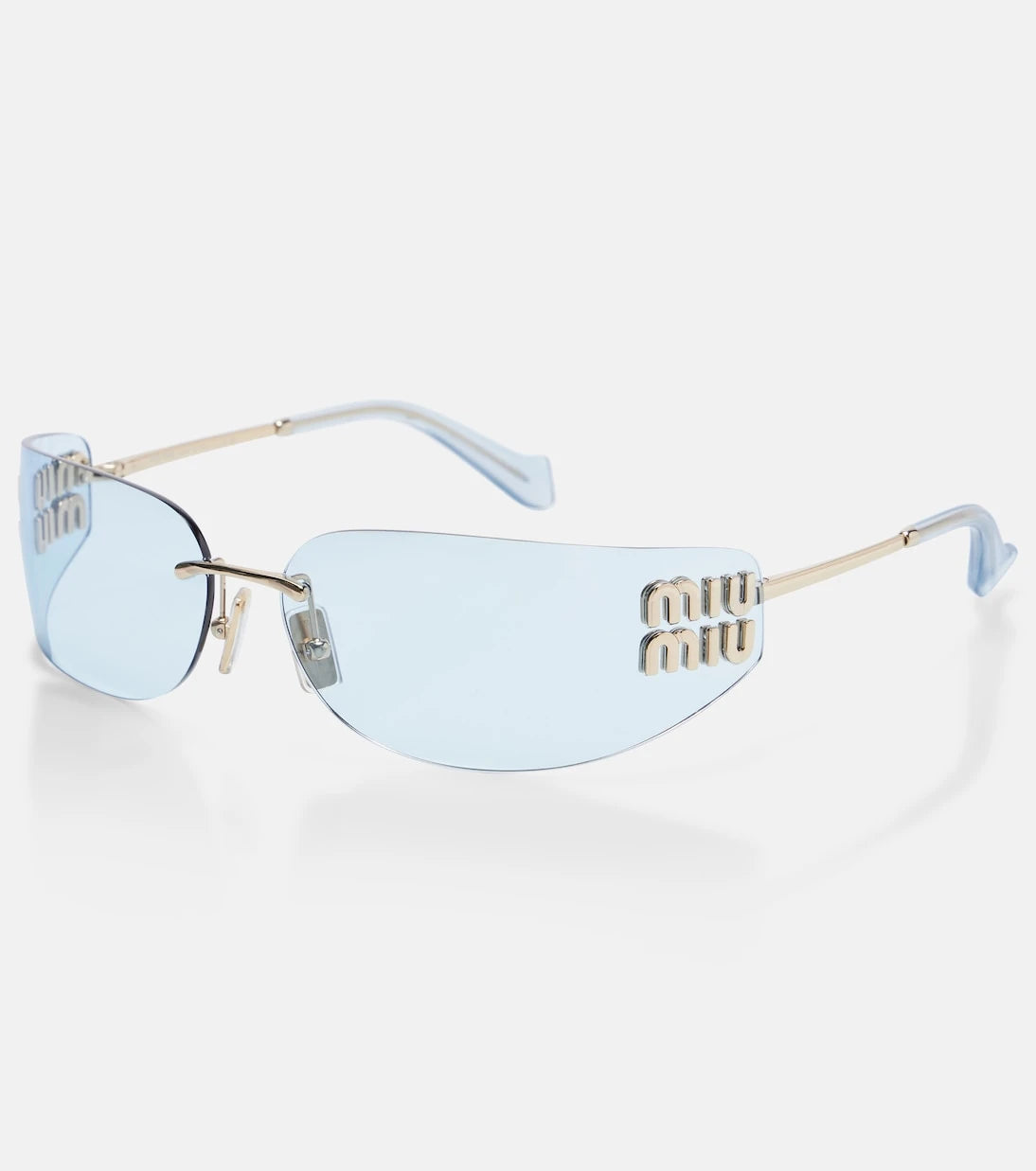Miu Miu - Logo rectangular sunglasses