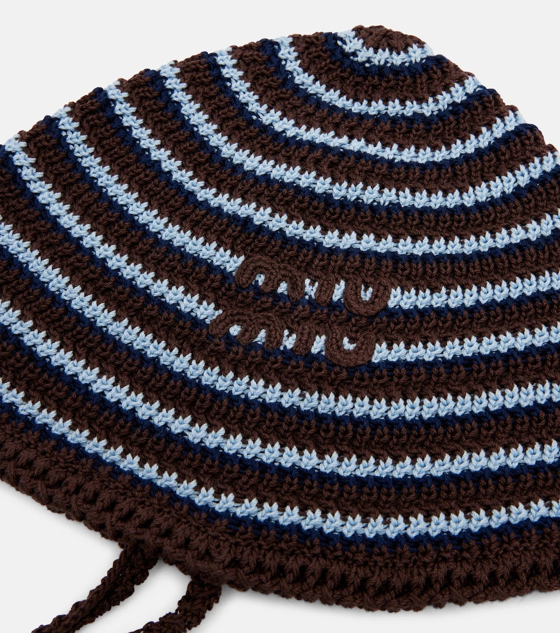 Miu Miu - Striped knitted cotton hat