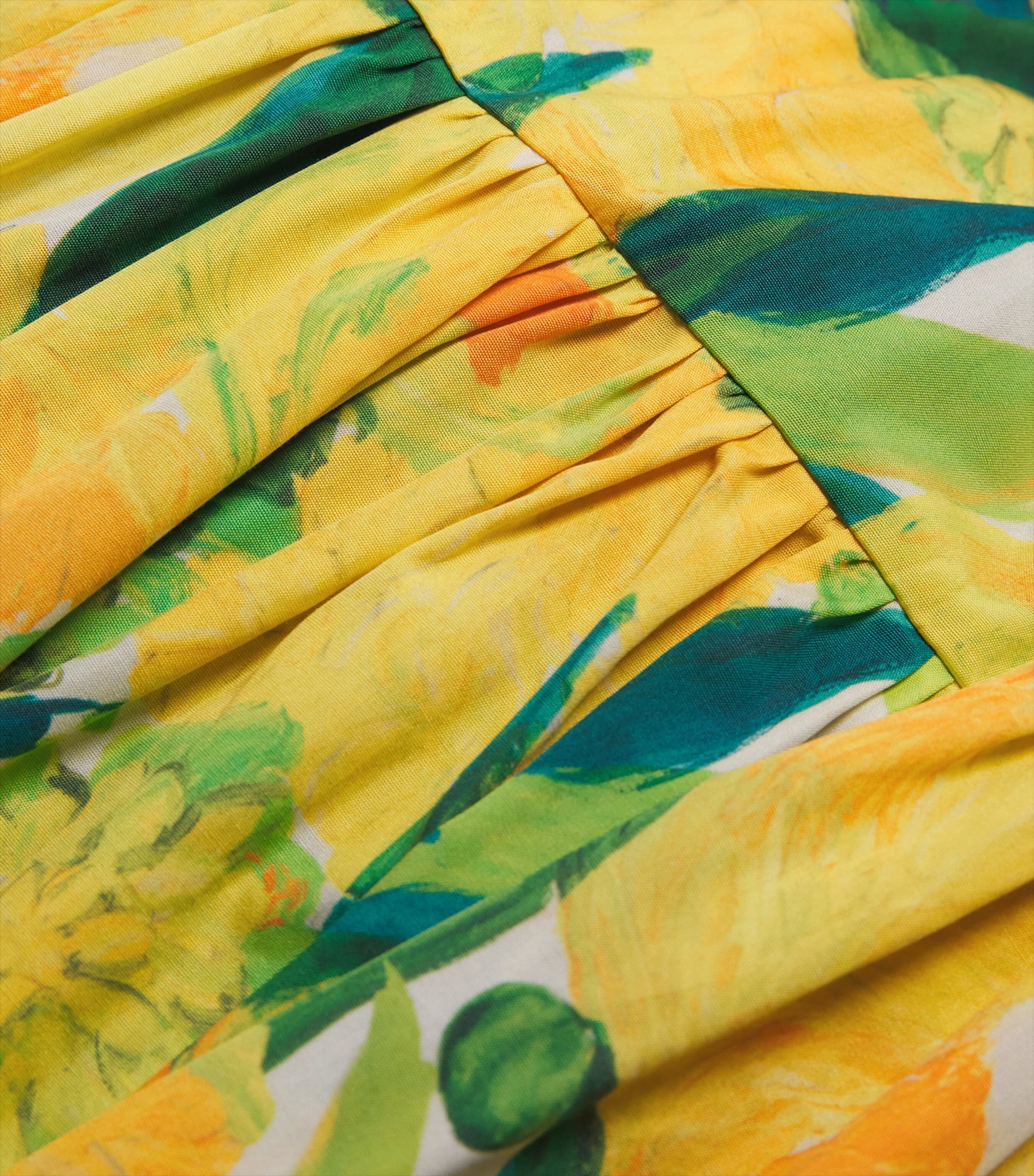 La Doublej Multi Floral Pleated Oscar Maxi Skirt