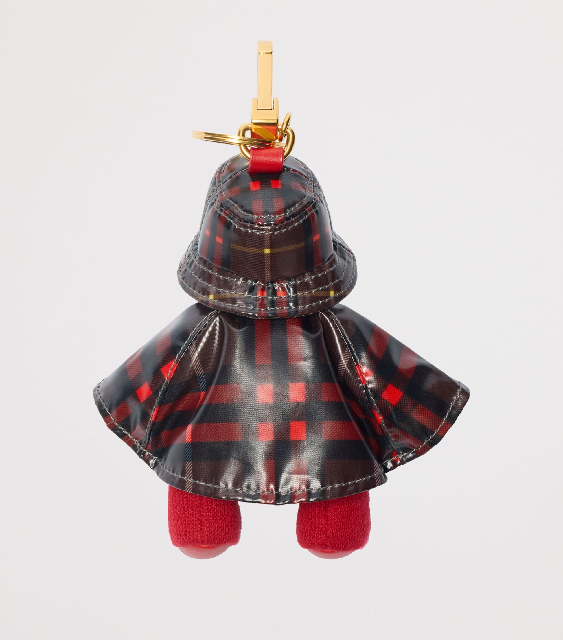 Red Wool-Cashmere Thomas Bear Keyring