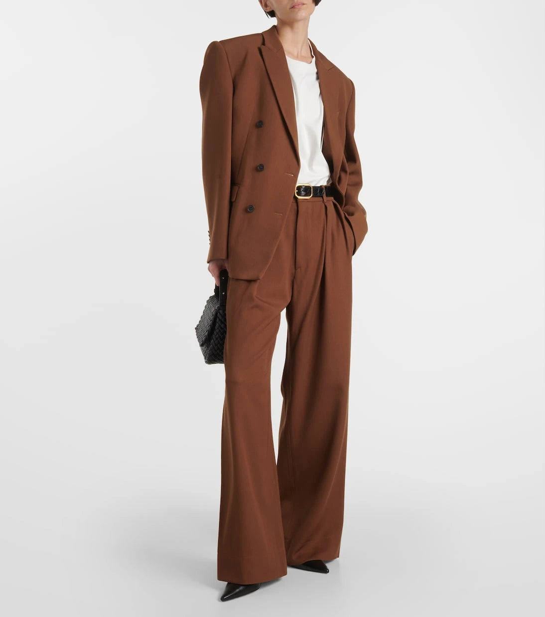 Wardrobe.NYC - Low-rise wool wide-leg pants