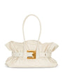 Balmain White Large Leather Anthem Shoulder Bag