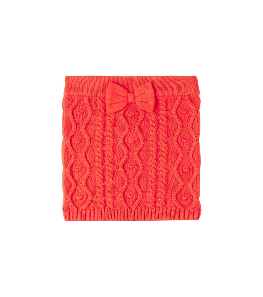 Mini Rodini - Bow-detail knitted cotton skirt