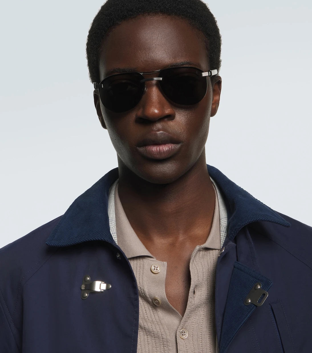 Brunello Cucinelli - نظارة Carlito B. الشمسية بتصميم أفياتور
