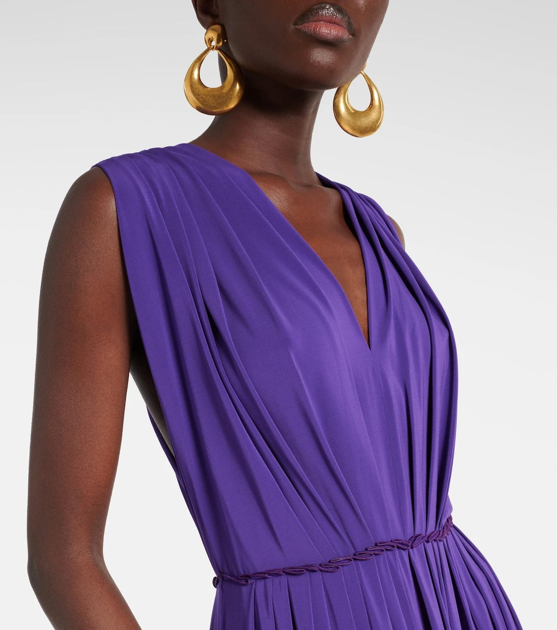 Max Mara - Walter pleated jersey maxi dress