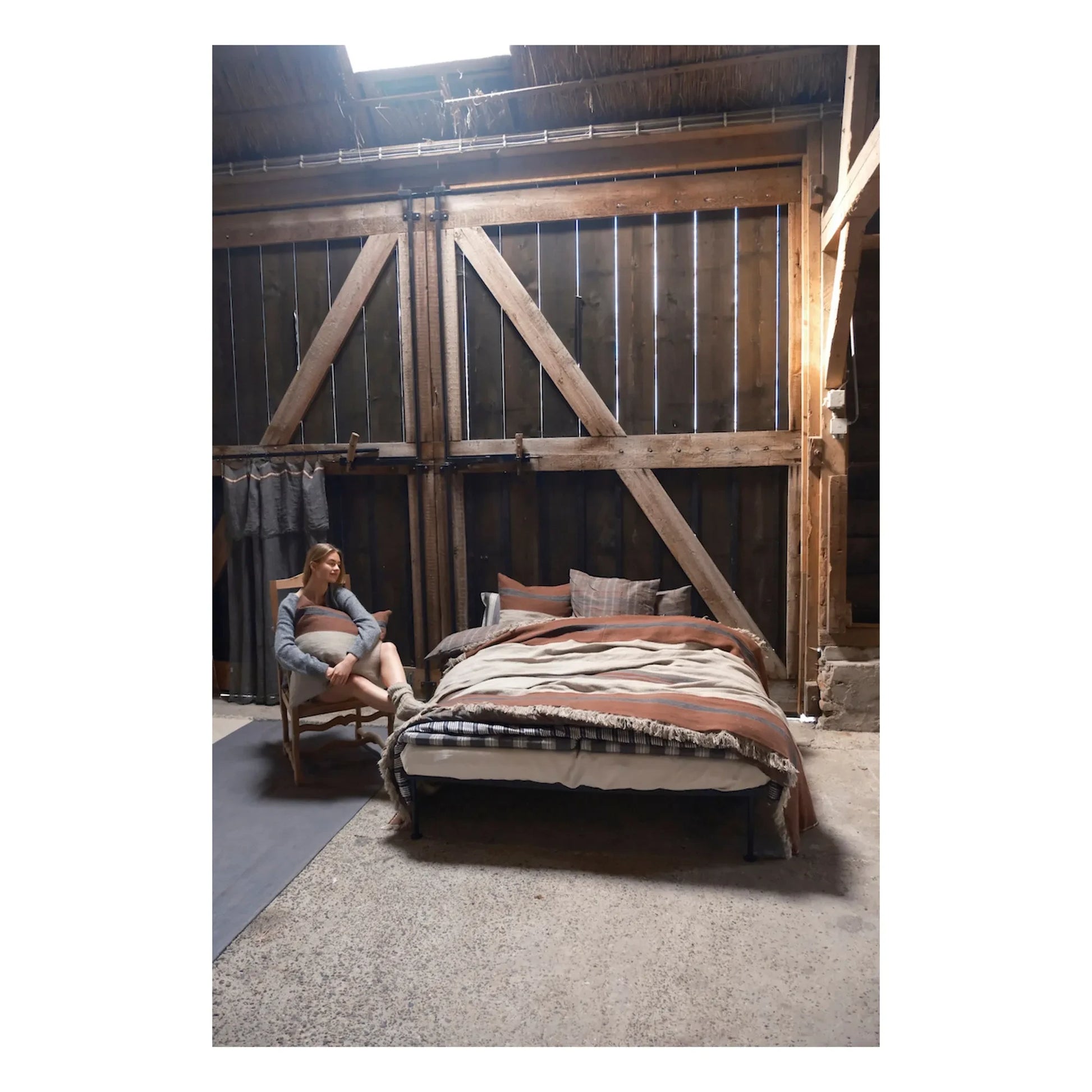 Libeco - Linen bedspread Sienna | Brown