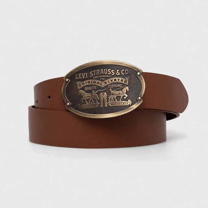 Levi's колан от кожа BILLY PLAQUE