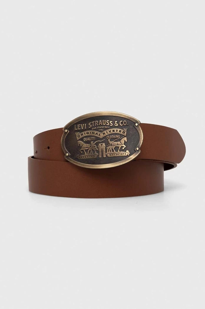 Levi's колан от кожа BILLY PLAQUE