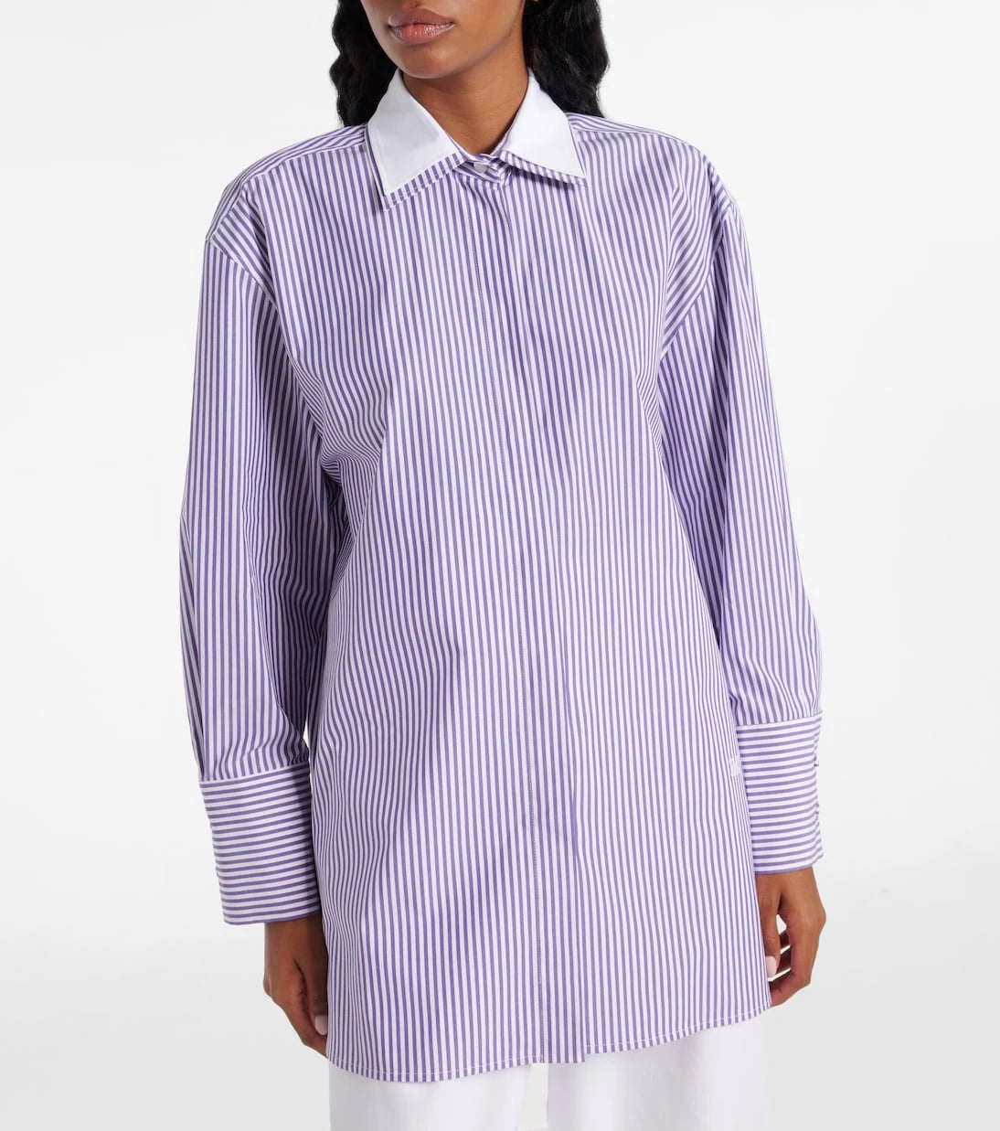 Max Mara - Tubinga striped poplin shirt