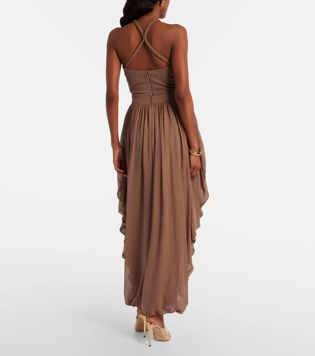 Elie Saab - Draped silk pants