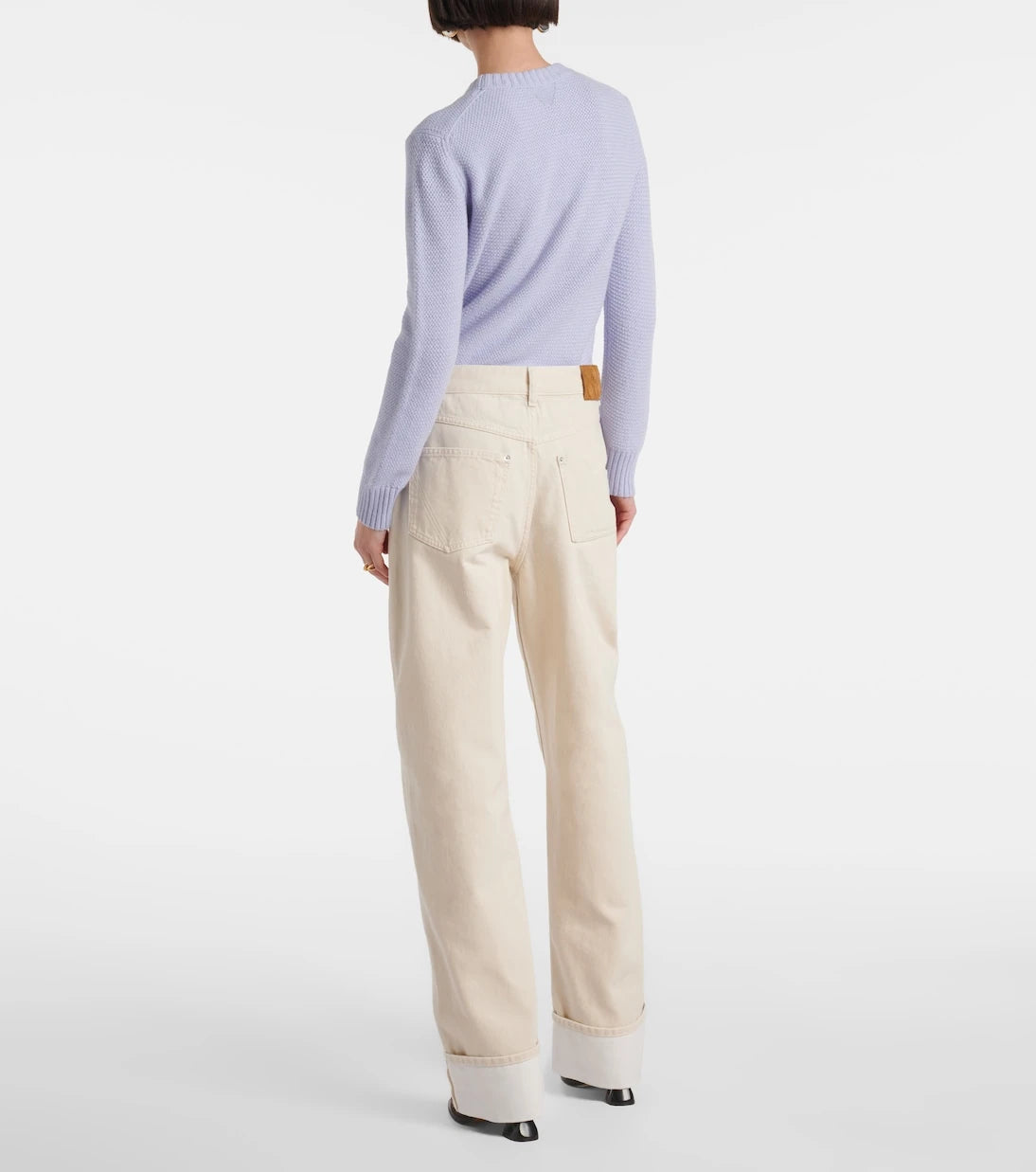 Bottega Veneta - جينز بأرجل واسعة