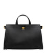 Burberry Black Medium Calfskin Cotswolds Tote Bag