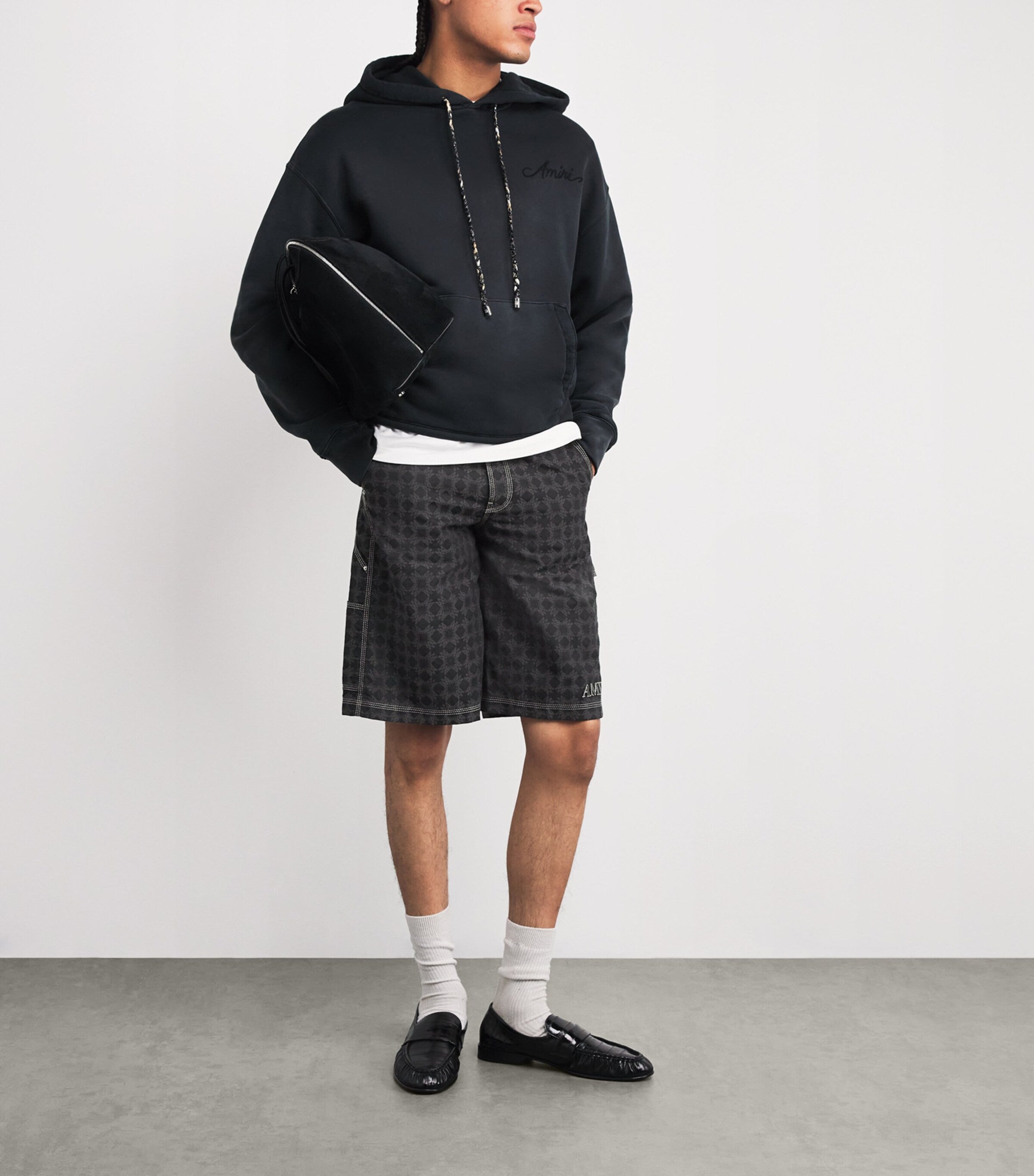 AMIRI Cotton-Linen MA Quad Shorts