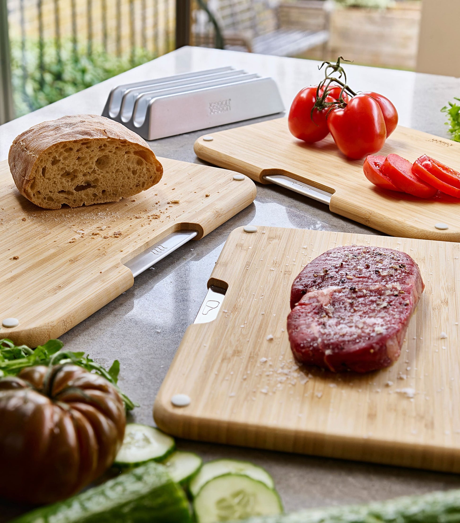 Set of 3 Bamboo Nest Chopping Boards