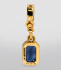 Medium Yellow Gold and Sapphire Charm