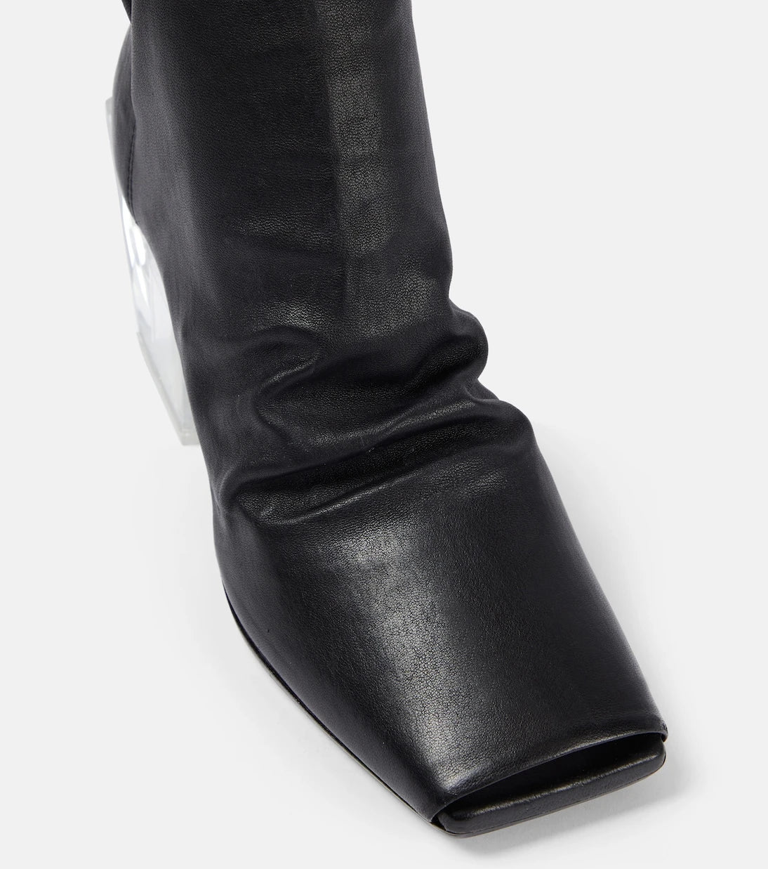Rick Owens - Stretch leather ankle boots
