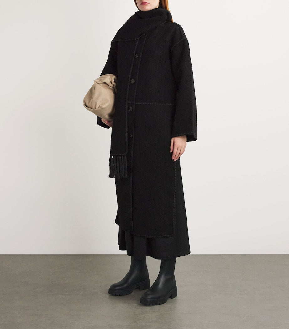 Aquazzura Black Leather Saint Honore Ankle Boots