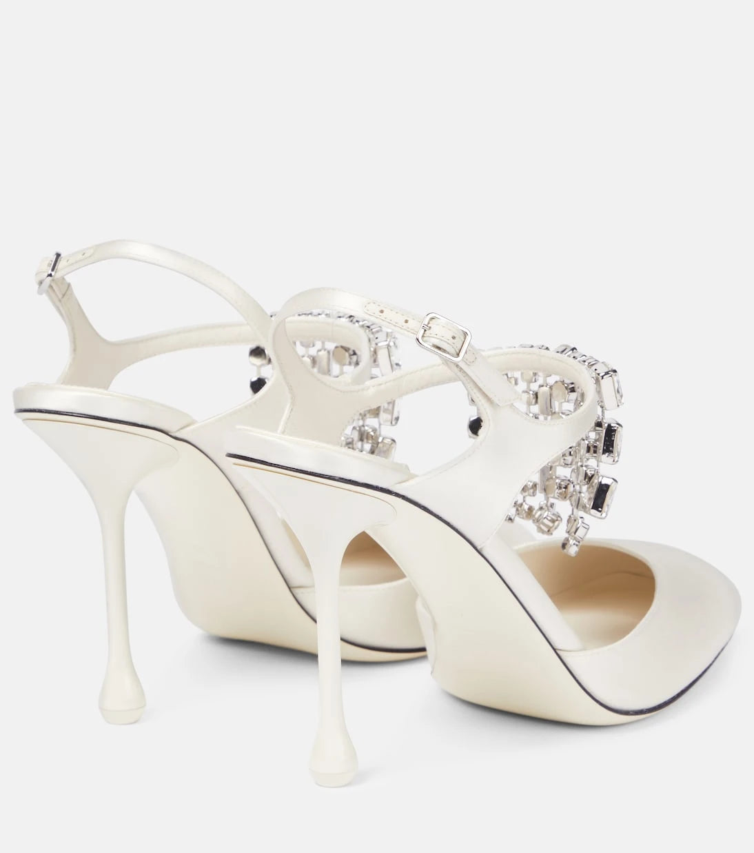 Jimmy Choo - Verity 95 embellished satin pumps