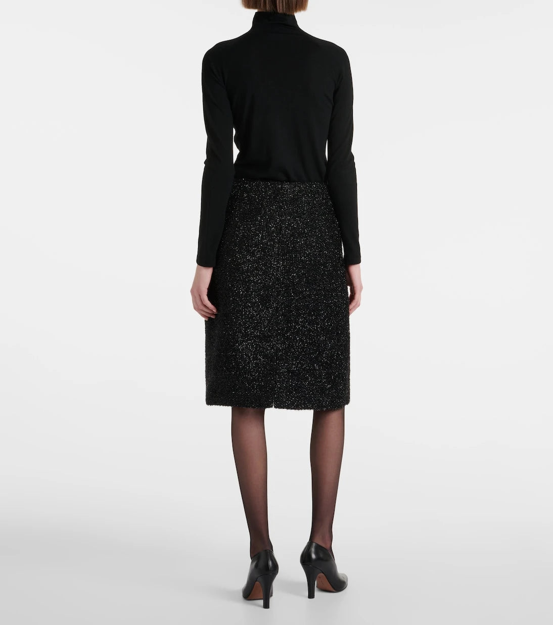 The Row - Corinna lamé pencil skirt