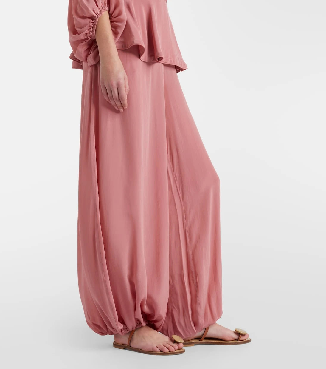 Adriana Degreas - Solid Peplum balloon pants