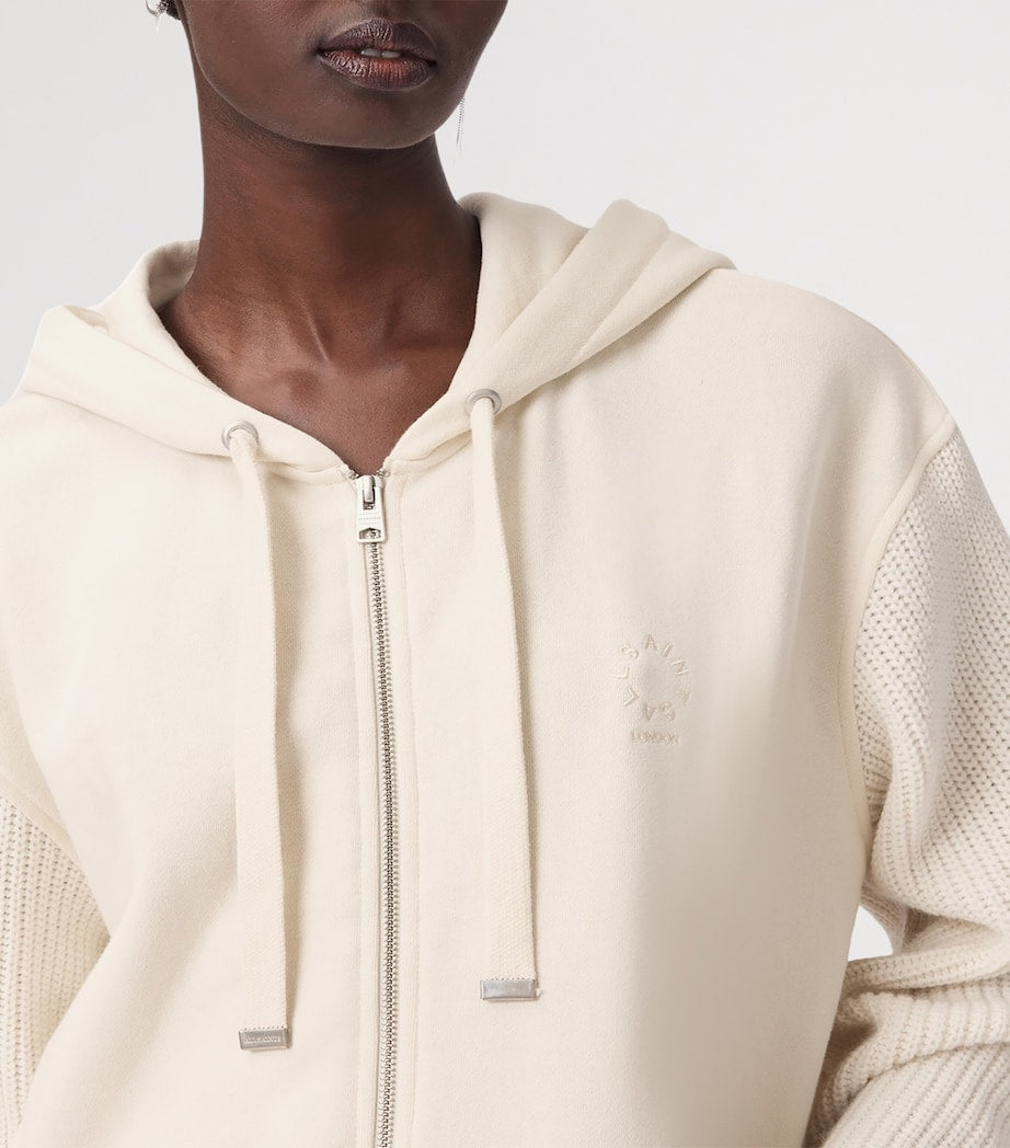 White Amphie Knit Hoodie