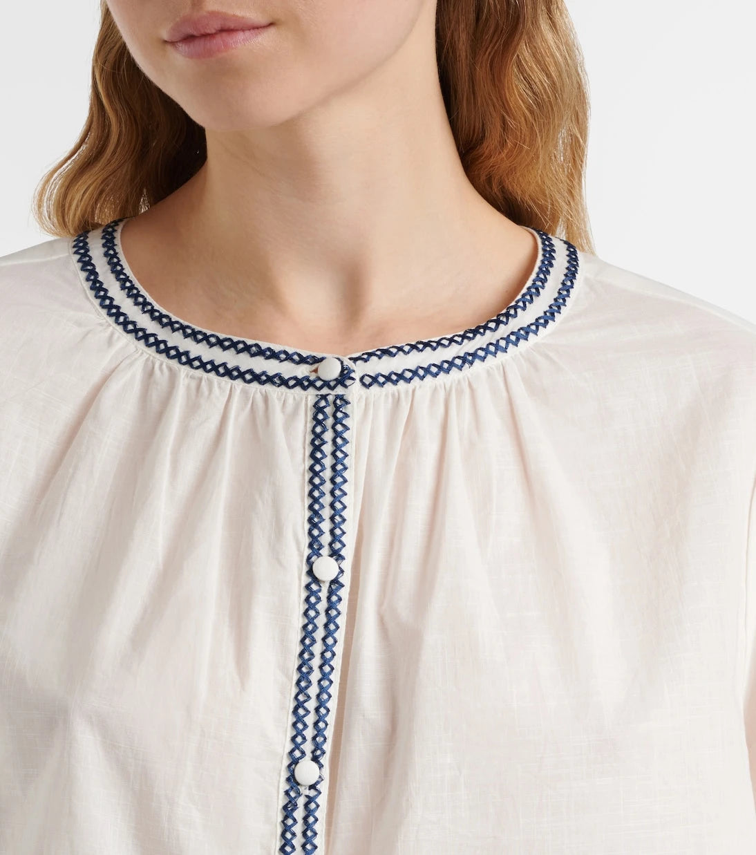 Velvet - Rahwa embroidered cotton blouse