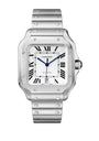 Large Steel Santos de Cartier Watch 39.8mm