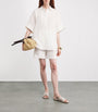 Eleventy White x Harrods Linen Bermuda Shorts