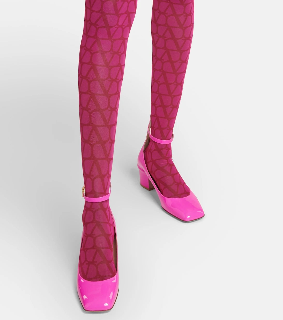 Valentino Garavani - Tan-Go patent leather pumps
