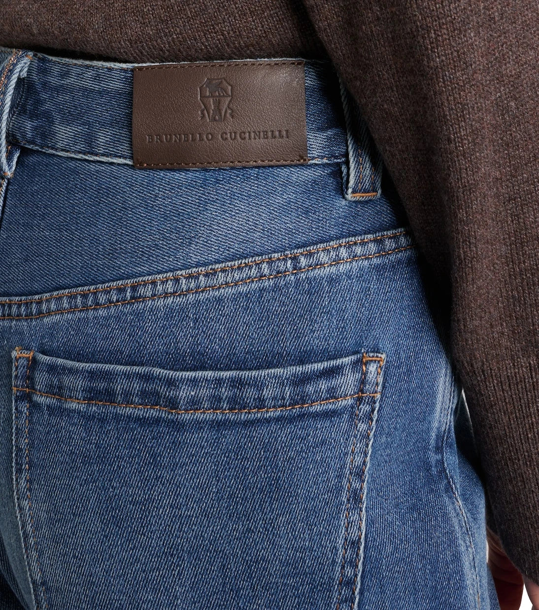 Brunello Cucinelli - جينز بقصّة مستقيمة وخصر منخفض