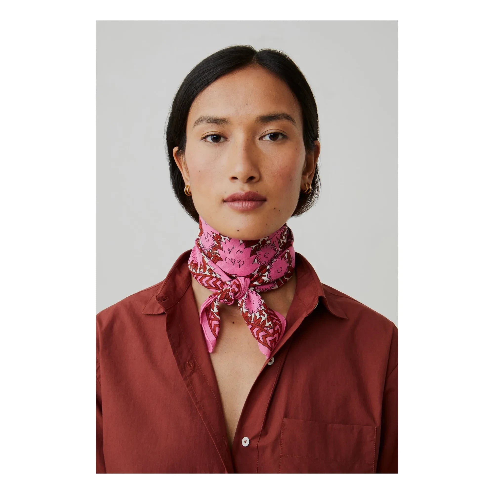 Moismont - Ajmer scarf N°791 Cotton | Fuchsia