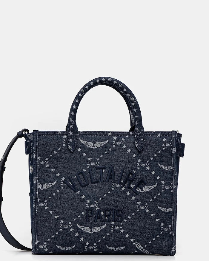 Чанта ZADIG&VOLTAIRE ANGEL TOTE DENIM MONOGRAM