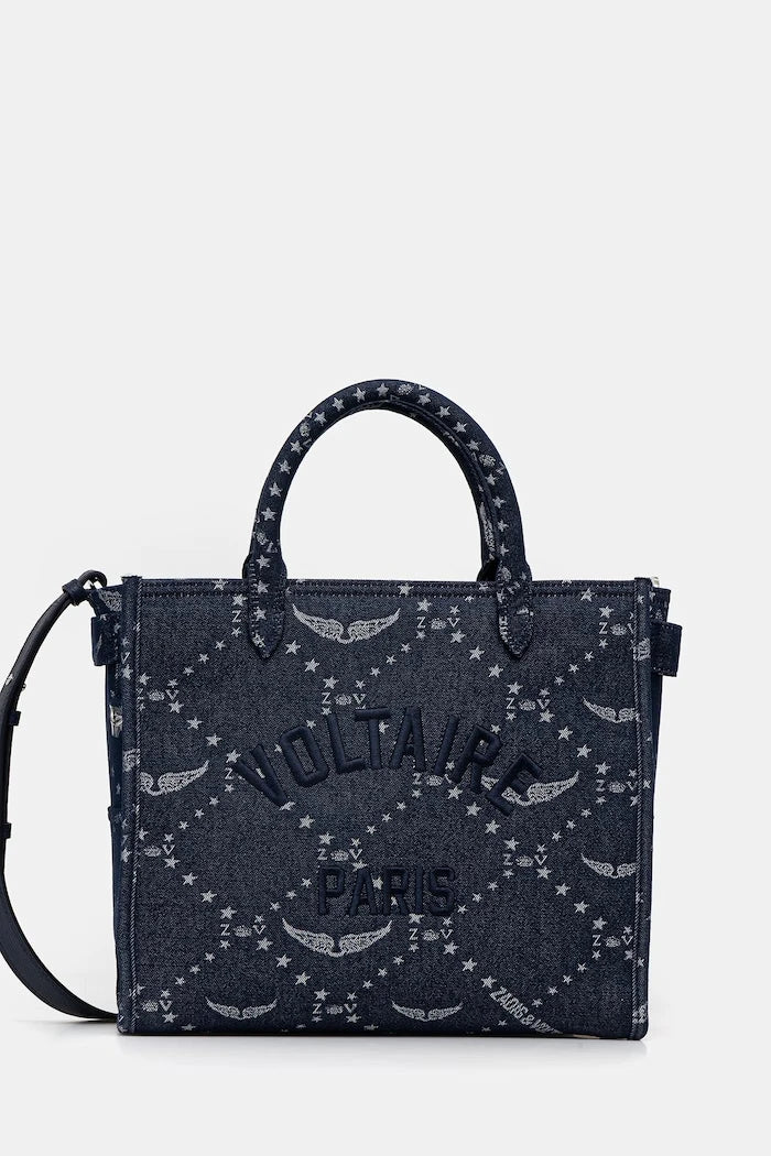 Чанта ZADIG&VOLTAIRE ANGEL TOTE DENIM MONOGRAM
