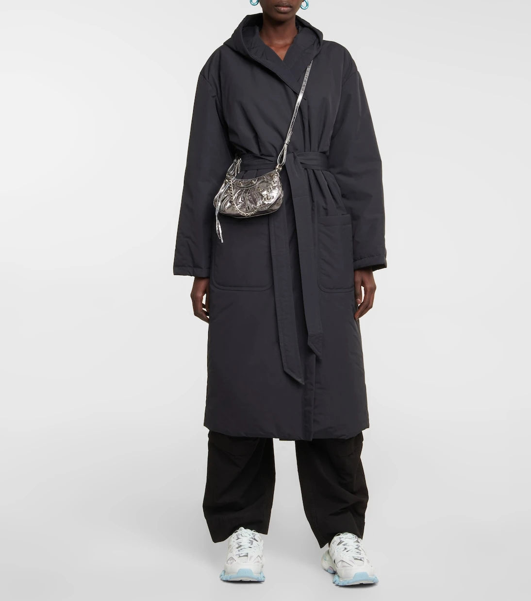 Balenciaga - حقيبة كتف Le Cagole Mini من الجلد