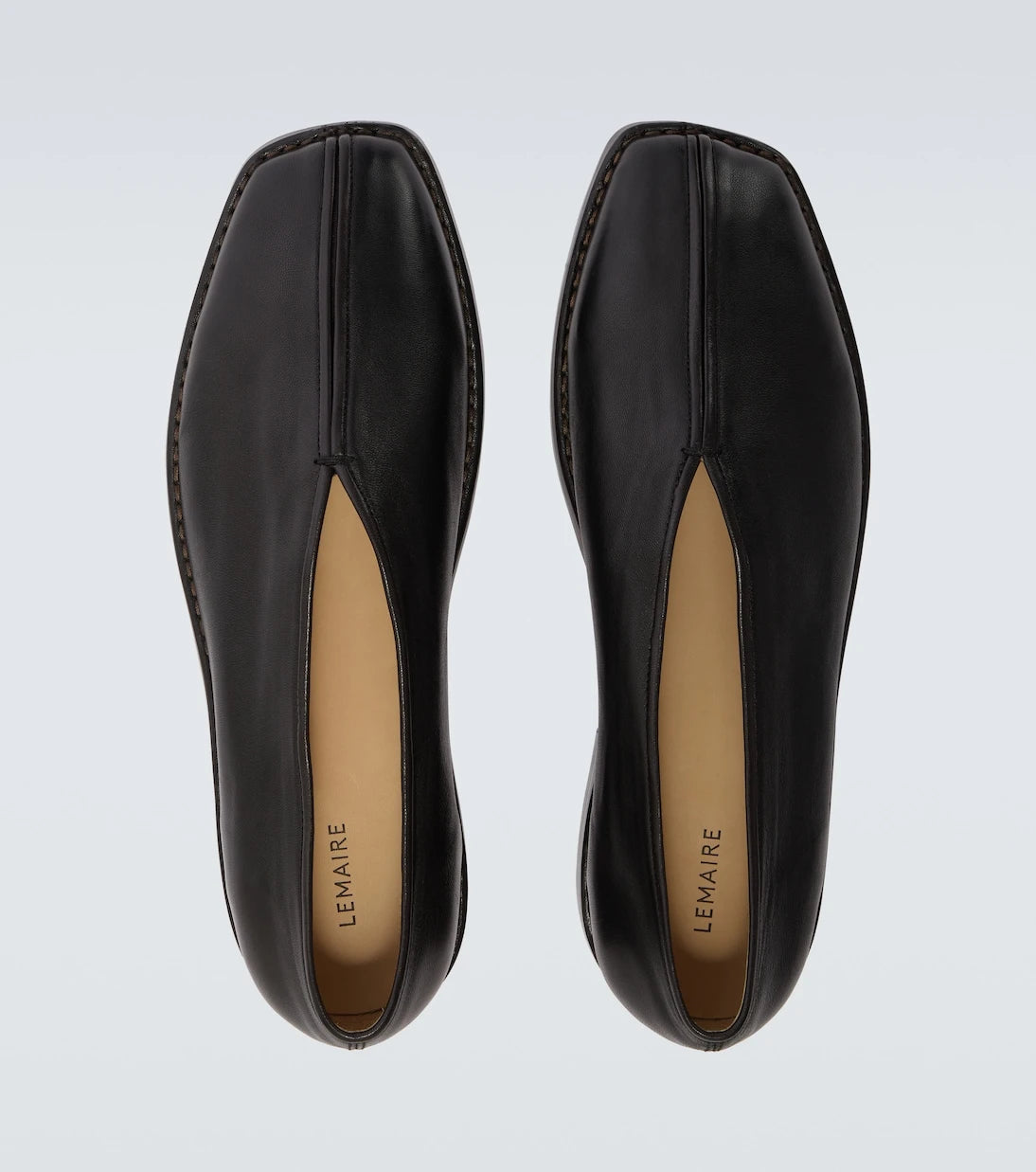 Lemaire - Leather slip-on shoes