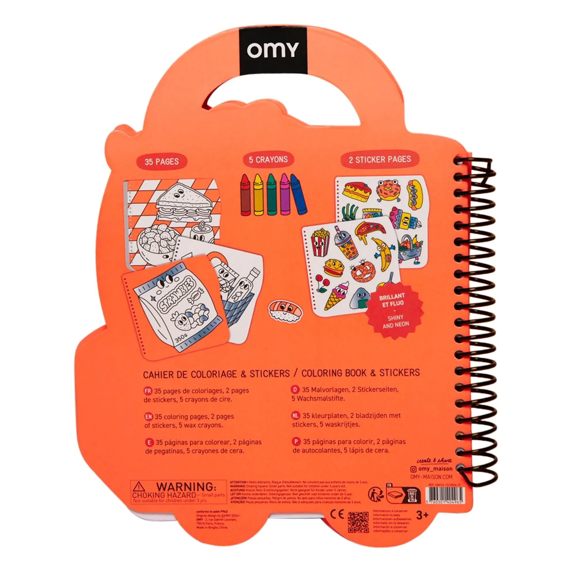 Omy - Yummy coloring book with stickers